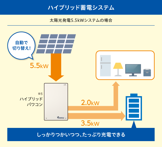 ハイブリッド蓄電システム