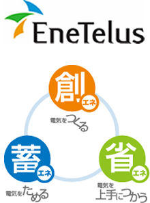 EneTelus 創エネ・電気をつくる 蓄エネ・電気をためる 省エネ・電気を上手につかう